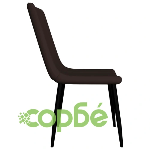 Трапезни столове, 6 бр, кафяви, изкуствена кожа ➤ топ цена ➤ sorbe.bg