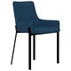 Трапезни столове, 6 бр, сини, текстил