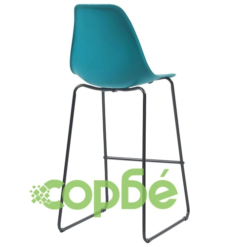 Бар столове, 6 бр, тюркоаз, пластмаса ➤ топ цена ➤ sorbe.bg