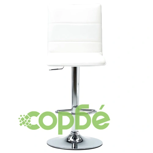 Бар комплект от 3 части, изкуствена кожа, бял ➤ топ цена ➤ sorbe.bg