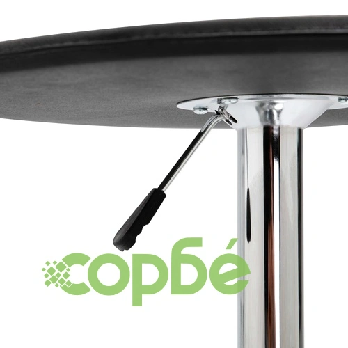 Бар комплект от 3 части, изкуствена кожа, черен ➤ топ цена ➤ sorbe.bg