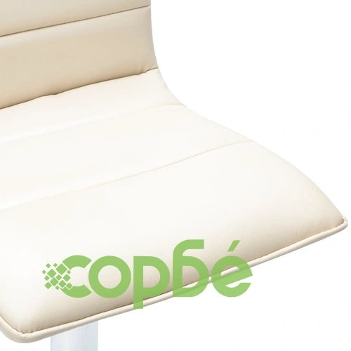 Бар комплект от 3 части, изкуствена кожа, бял ➤ топ цена ➤ sorbe.bg