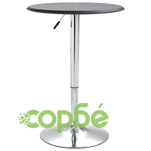 Бар комплект от 3 части, изкуствена кожа, черен ➤ топ цена ➤ sorbe.bg