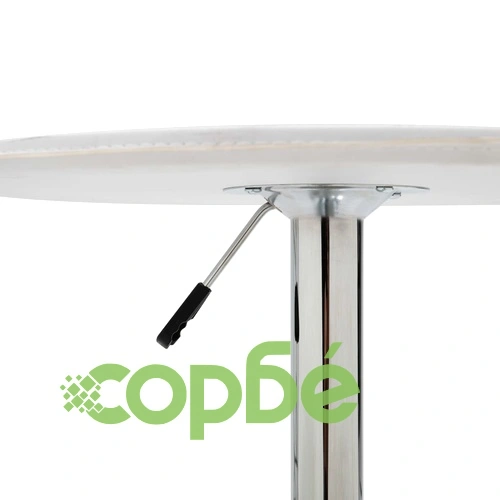 Бар комплект от 3 части, изкуствена кожа, бял ➤ топ цена ➤ sorbe.bg