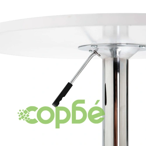 Бар комплект от 3 части, изкуствена кожа, бял ➤ топ цена ➤ sorbe.bg