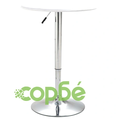 Бар комплект от 3 части, изкуствена кожа, бял ➤ топ цена ➤ sorbe.bg