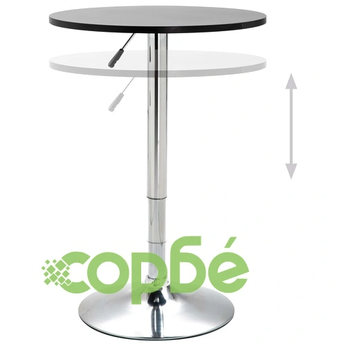 Бар комплект от 3 части, изкуствена кожа, черен ➤ топ цена ➤ sorbe.bg