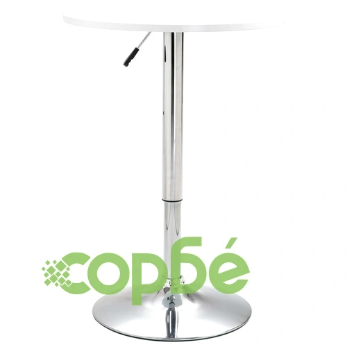 Бар комплект от 3 части, изкуствена кожа, бял ➤ топ цена ➤ sorbe.bg