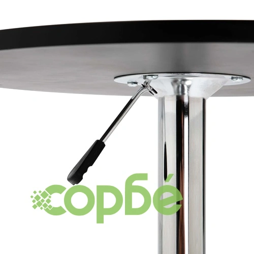 Бар комплект от 3 части, изкуствена кожа, черен ➤ топ цена ➤ sorbe.bg