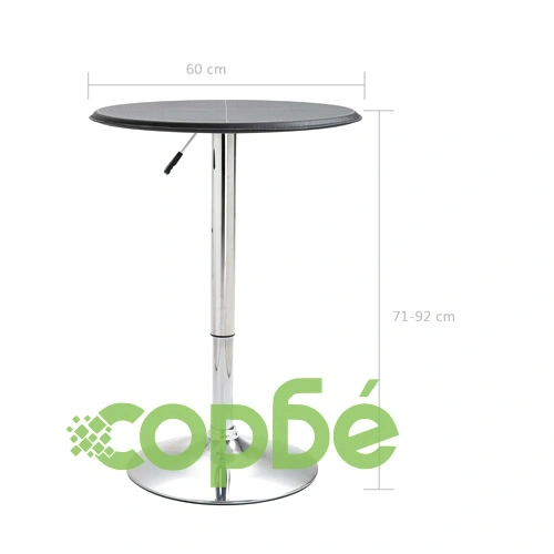 Бар комплект от 3 части, изкуствена кожа, черен ➤ топ цена ➤ sorbe.bg