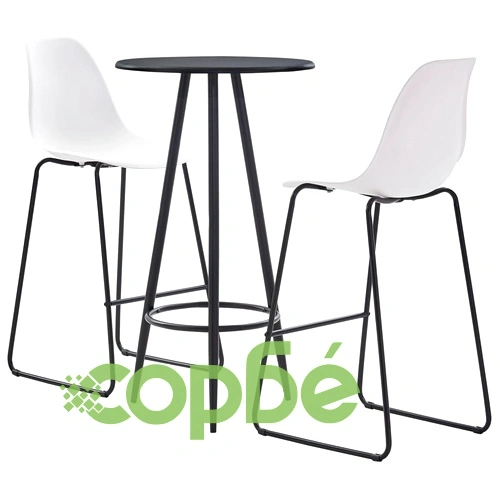 Бар комплект от 3 части, пластмаса, бял ➤ топ цена ➤ sorbe.bg