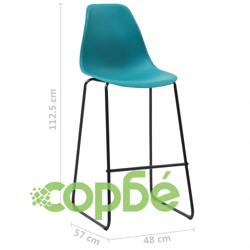 Бар комплект от 5 части, пластмаса, тюркоаз ➤ топ цена ➤ sorbe.bg