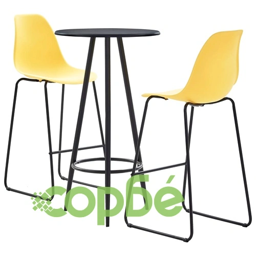 Бар комплект от 3 части, пластмаса, жълт ➤ топ цена ➤ sorbe.bg