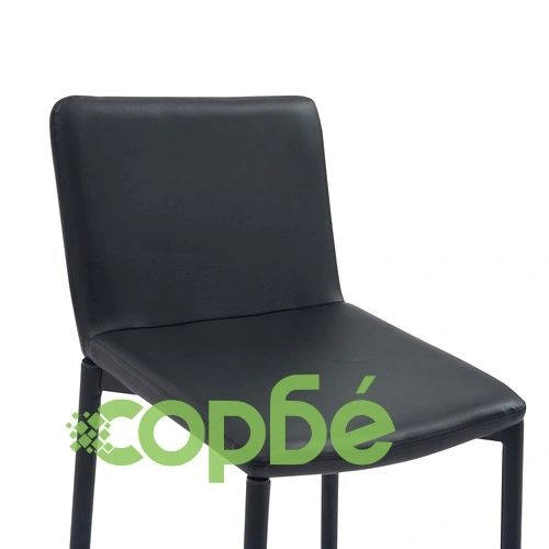 Бар комплект от 3 части, изкуствена кожа, черен ➤ топ цена ➤ sorbe.bg