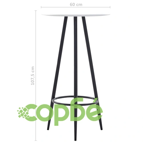 Бар комплект от 3 части, изкуствена кожа, кремав ➤ топ цена ➤ sorbe.bg