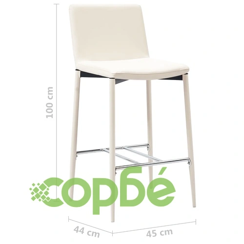 Бар комплект от 5 части, изкуствена кожа, кремав ➤ топ цена ➤ sorbe.bg