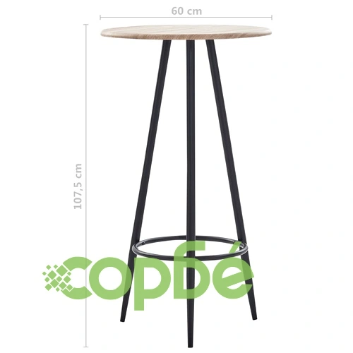 Бар комплект от 5 части, изкуствена кожа, виненочервен ➤ топ цена ➤ sorbe.bg