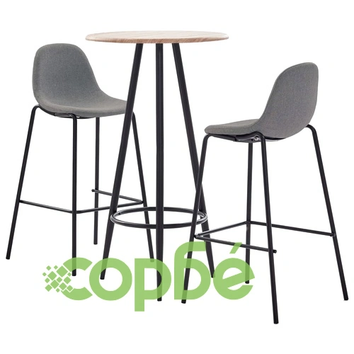 Бар комплект от 3 части, текстил, таупе ➤ топ цена ➤ sorbe.bg