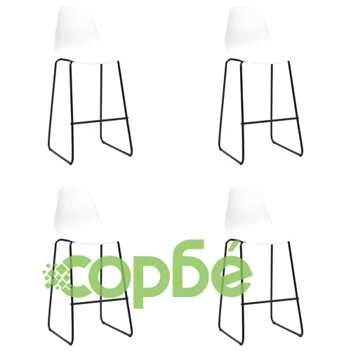 Бар комплект от 5 части, пластмаса, бял ➤ топ цена ➤ sorbe.bg