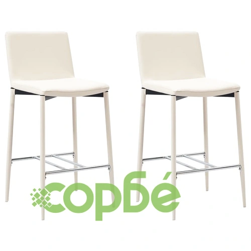 Бар комплект от 5 части, изкуствена кожа, кремав ➤ топ цена ➤ sorbe.bg