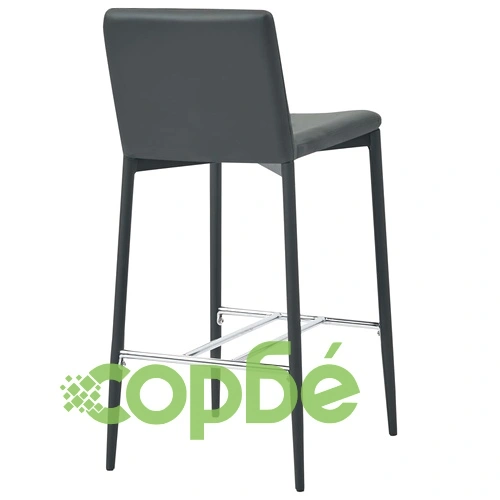 Бар комплект от 5 части, изкуствена кожа, сив ➤ топ цена ➤ sorbe.bg