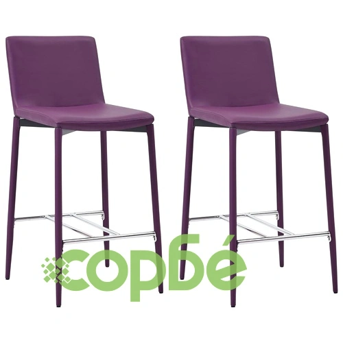 Бар комплект от 5 части, изкуствена кожа, лилав ➤ топ цена ➤ sorbe.bg