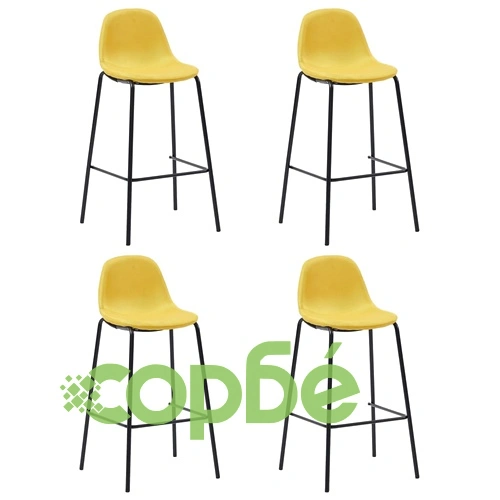 Бар комплект от 5 части, текстил, жълт ➤ топ цена ➤ sorbe.bg