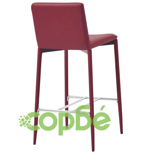 Бар комплект от 5 части, изкуствена кожа, виненочервен ➤ топ цена ➤ sorbe.bg