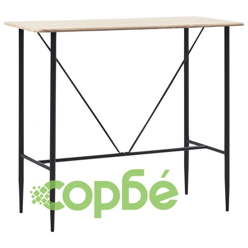 Бар комплект от 5 части, изкуствена кожа, виненочервен ➤ топ цена ➤ sorbe.bg