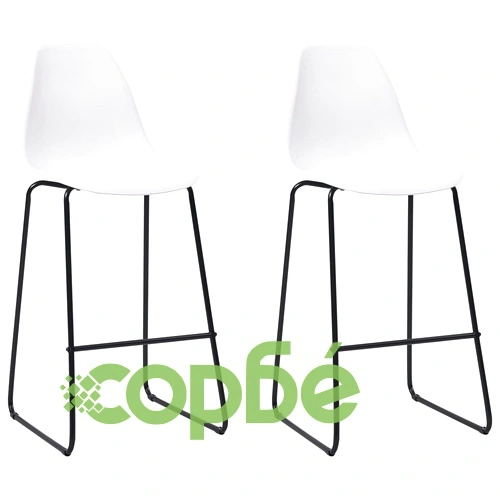 Бар комплект от 3 части, пластмаса, бял ➤ топ цена ➤ sorbe.bg