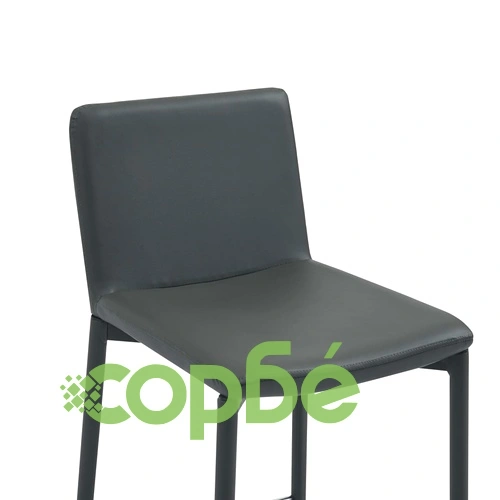 Бар комплект от 5 части, изкуствена кожа, сив ➤ топ цена ➤ sorbe.bg