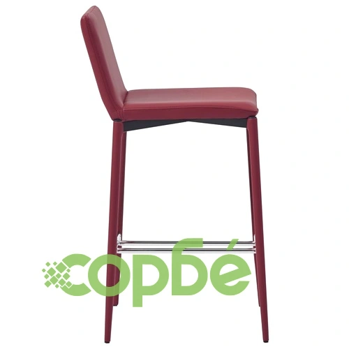 Бар комплект от 3 части, изкуствена кожа, виненочервен ➤ топ цена ➤ sorbe.bg