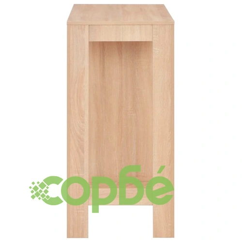 Бар маса с рафт, дъб, 110x50x103 см ➤ топ цена ➤ sorbe.bg