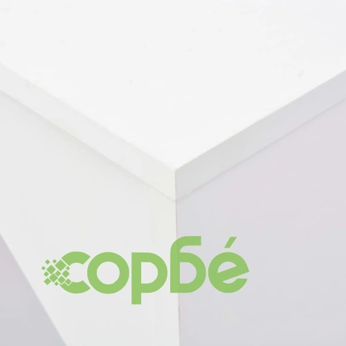 Бар маса с подвижен рафт, бял, 138x39x110 см ➤ топ цена ➤ sorbe.bg