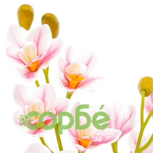 Изкуствено растение орхидея със саксия, розово, 90 см ➤ топ цена ➤ sorbe.bg
