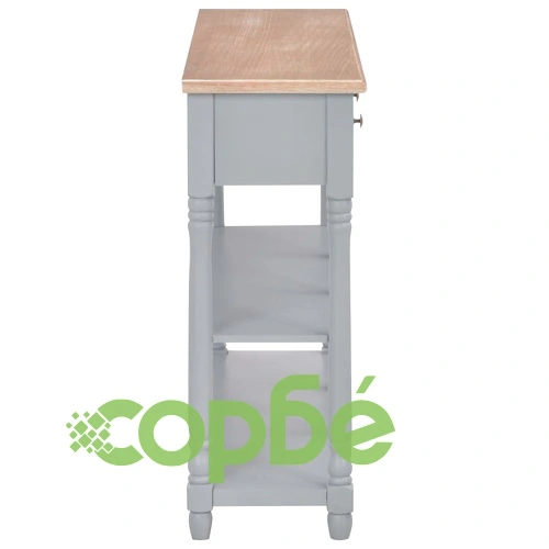 Конзолна маса, сива, 120x30x76 см, МДФ ➤ топ цена ➤ sorbe.bg