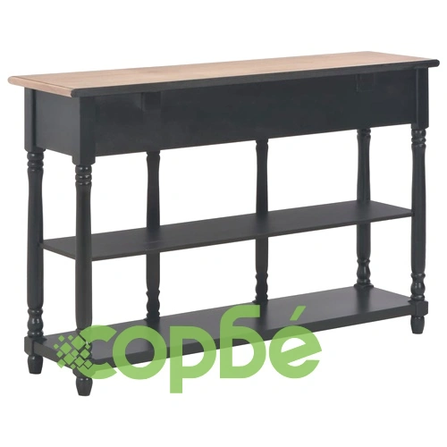 Конзолна маса, черна, 120x30x76 см, МДФ ➤ топ цена ➤ sorbe.bg