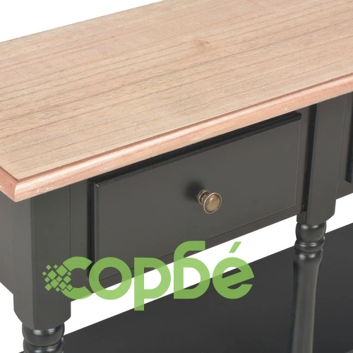 Конзолна маса, черна, 120x30x76 см, МДФ ➤ топ цена ➤ sorbe.bg