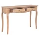 Конзолна маса 2чекмеджета 110x35x76 см Масивна борова дървесина
