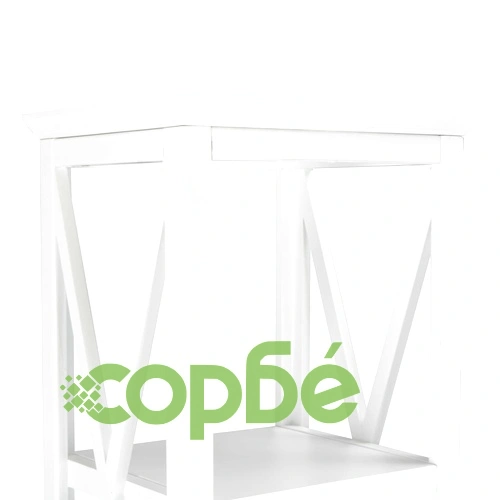 Библиотека с 1 чекмедже, бяла, 40x30x170 см, МДФ ➤ топ цена ➤ sorbe.bg