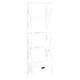 280035  Bookcase with 1 Drawer White 60x30x170 cm MDF