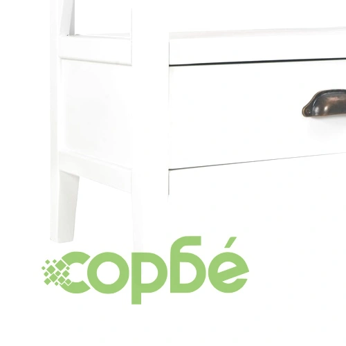 280035  Bookcase with 1 Drawer White 60x30x170 cm MDF ➤ топ цена ➤ sorbe.bg