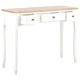 Конзолна тоалетна маса с 3 чекмеджета, бяла