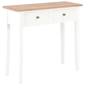 Тоалетна масичка, бяла, 79x30x74 см, дървена