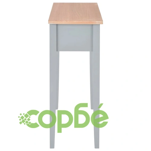 Тоалетна масичка, сива, 79x30x74 см, дървена ➤ топ цена ➤ sorbe.bg