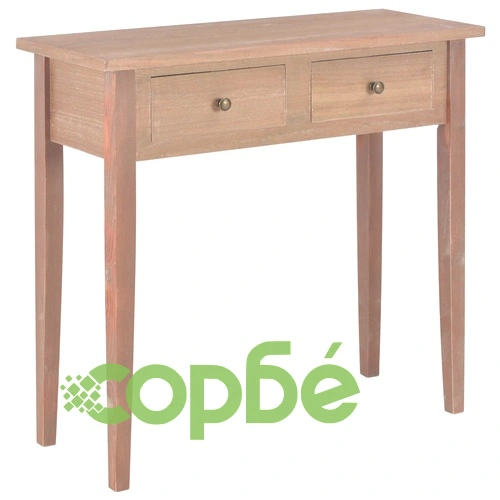 Тоалетна масичка, кафява, 79x30x74 см, дървена ➤ топ цена ➤ sorbe.bg