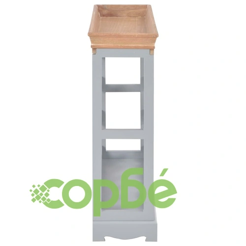 Шкаф за вино, сив, 70x22,5x70,5 см, МДФ ➤ топ цена ➤ sorbe.bg