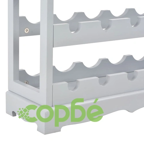 Шкаф за вино, сив, 70x22,5x70,5 см, МДФ ➤ топ цена ➤ sorbe.bg