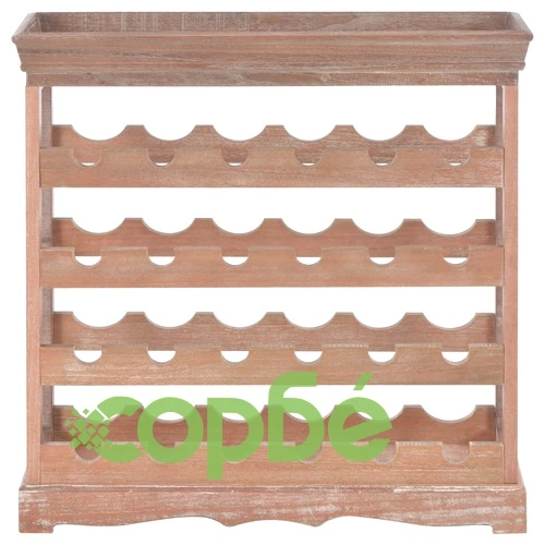 Шкаф за вино, кафяв, 70x22,5x70,5 см, МДФ ➤ топ цена ➤ sorbe.bg