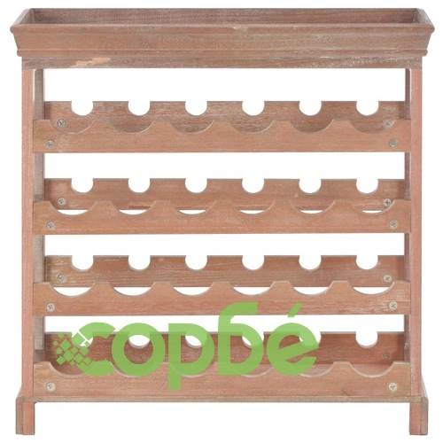 Шкаф за вино, кафяв, 70x22,5x70,5 см, МДФ ➤ топ цена ➤ sorbe.bg